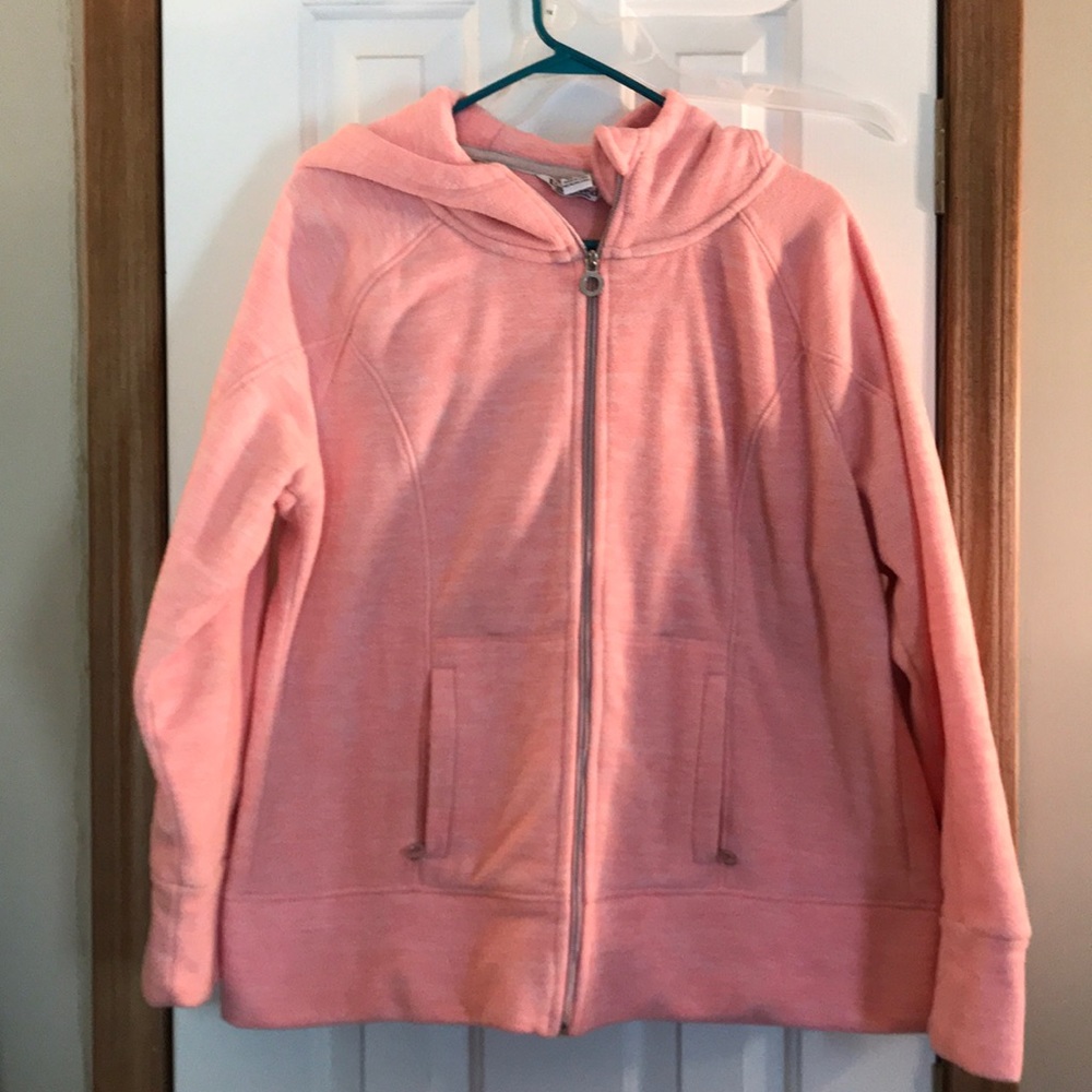Ladies XXL Zip jacket- fleece w accessory pockets